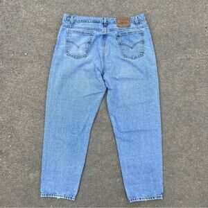 Vintage 90s Levi’s 550 orange tab relaxed fit tapered leg jeans 40x30
